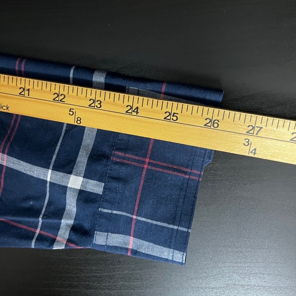 Levi's Men's Blue and Red Plaid Shirt - Picture 7 of 7